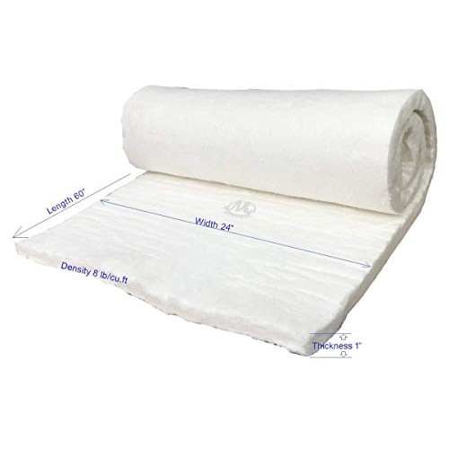 CeraTex Ceramic Fiber Blanket Insulation, 8# Density 1 x 24 x 60...