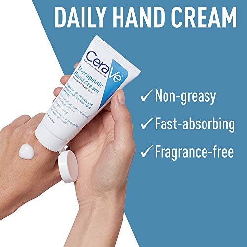 CeraVe Therapeutic Hand Cream for Dry Cracked Hands With Hyaluroni...