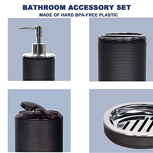 CERBIOR Bathroom Accessories Set 6 Piece Bath Ensemble Includes So...