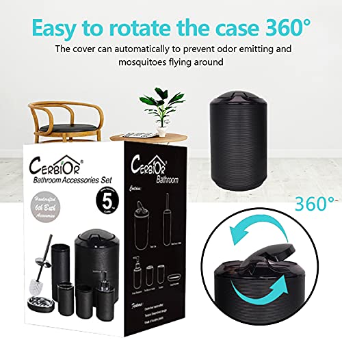 CERBIOR Bathroom Accessories Set 6 Piece Bath Ensemble Includes So...