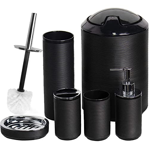 CERBIOR Bathroom Accessories Set 6 Piece Bath Ensemble Includes So...