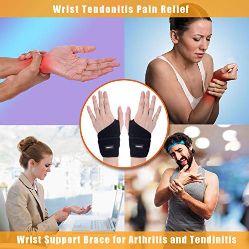 Carpal Tunnel Wrist Brace ,Cerbonny 2Pack Wrist Support Brace Adju...