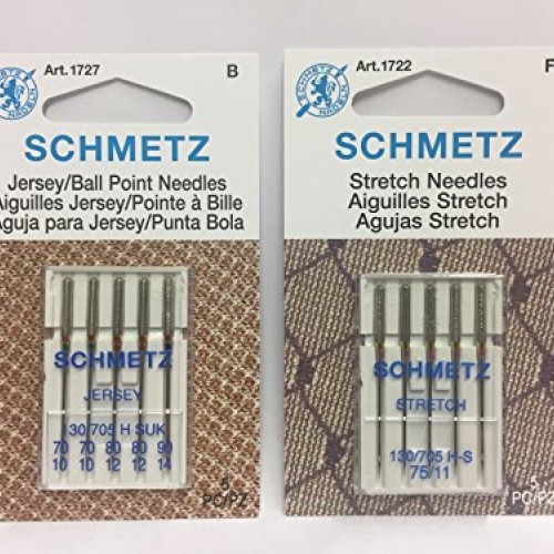 CESDes Bundle Schmetz Sewing Machine Needles for Stretch and Knitw...