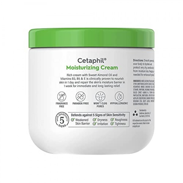Cetaphil Body Moisturizer, Hydrating Moisturizing Cream for Dry to...
