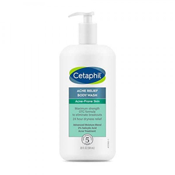 Cetaphil Body Wash, NEW Acne Relief Body Wash with 2% Salicylic Ac...
