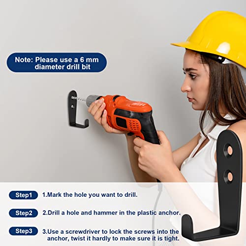 CGBE Coat Hooks for Wall, Heavy Duty Outdoor Hooks for Hanging Tow...