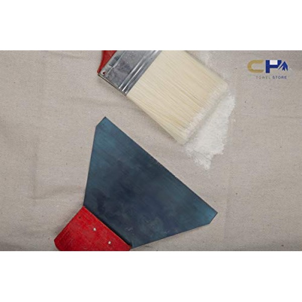 Canvas Drop Cloth Size 4x15, 100% Cotton - for All Purpose Use...