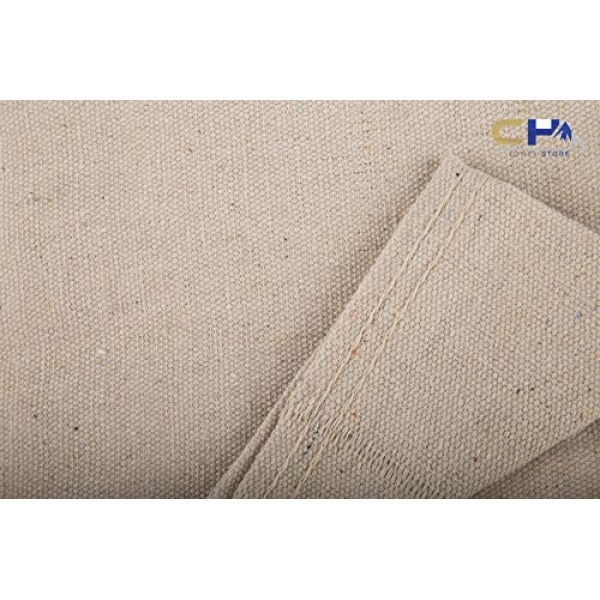 Canvas Drop Cloth Size 4x15, 100% Cotton - for All Purpose Use...