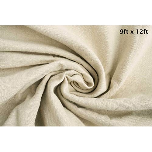 Canvas Drop Cloth Size 6x 9 8oz, 100% Cotton - for All Purpose...