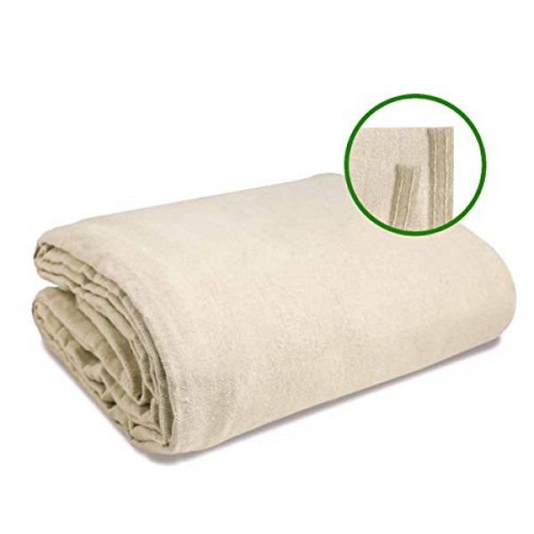Canvas Drop Cloth Size 6x 9 8oz, 100% Cotton - for All Purpose...