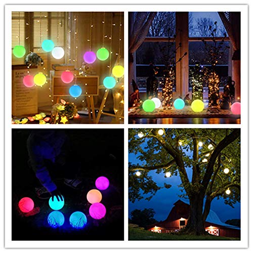 Chakev Floating Pool Lights, 16 Colors Pond LED Ball Lights with R...