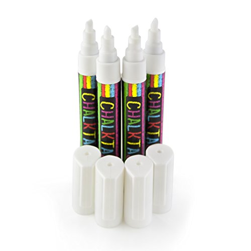 WHITE CHALK MARKER & PENS by FANTASTIC ChalkTastic Reversible Fine...