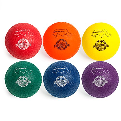 Champion Sports RSPGSET Playground Ball Set, Six Large 8.5 Inch Rh...