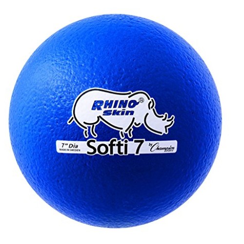 Champion Sports Softi Rhino Skin Ball, 8, Red