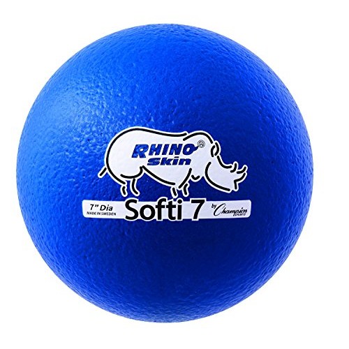 Champion Sports Softi Rhino Skin Ball, 8, Red