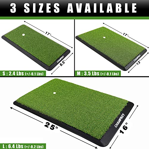 CHAMPKEY Premium Synthetic Turf Golf Hitting Mat | Heavy Duty Rubb...