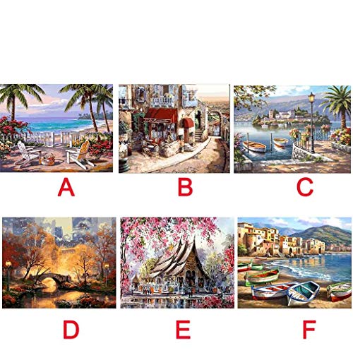 Changeshopping DIY Paint by Number, Adult Oil Landsacpe Painting A...