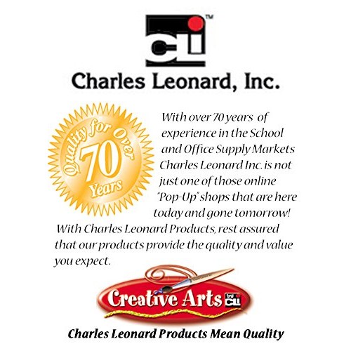 Charles Leonard Creative Arts Flat Tip Paint Brushes, Short Stubby...