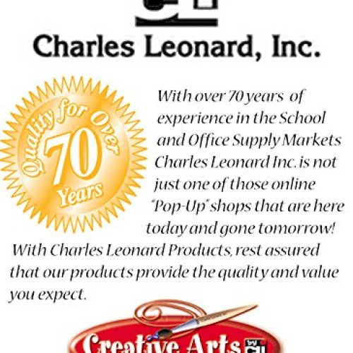 Charles Leonard Creative Arts Flat Tip Paint Brushes, Short Stubby...