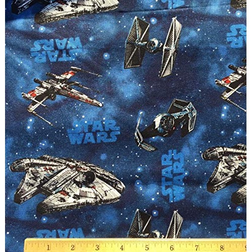 Fat Quarter 1/4 Yard - Star Wars Millennium Falcon Sewing Fabric 1...