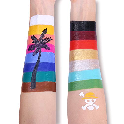 Charmcode Face Body Paint Oil, Professional 15 Colors FX Makeup Pa...