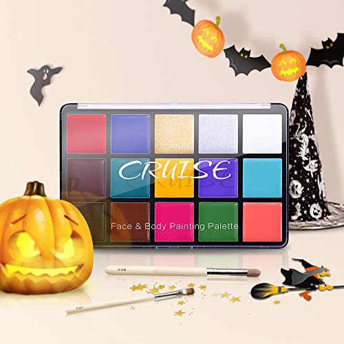 Charmcode Face Body Paint Oil, Professional 15 Colors FX Makeup Pa...