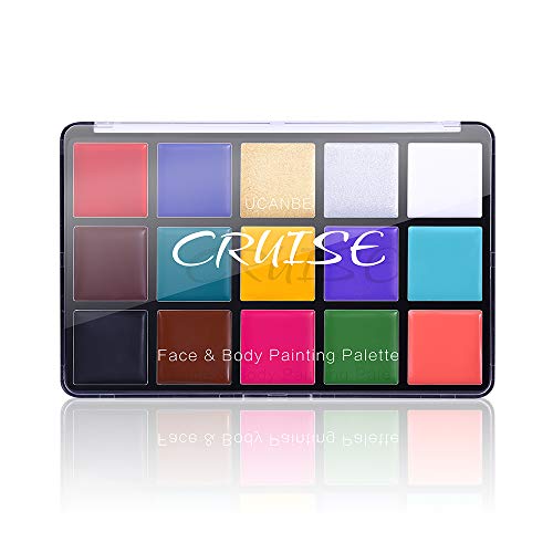 Charmcode Face Body Paint Oil, Professional 15 Colors FX Makeup Pa...