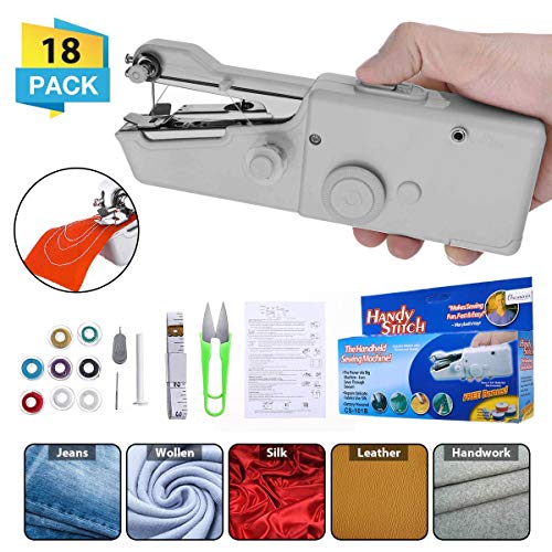 CHARMINER Hand Sewing Machine, Mini Hand-held Cordless Portable Se...
