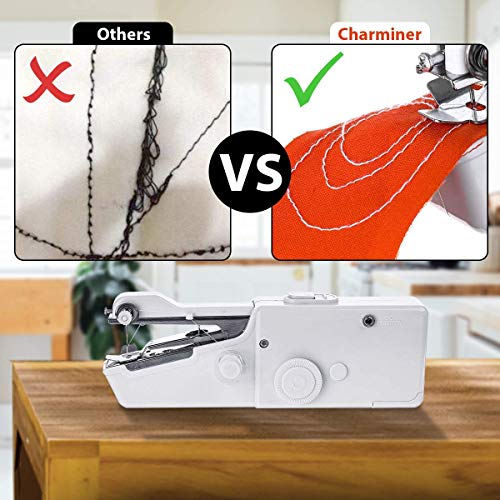 CHARMINER Hand Sewing Machine, Mini Hand-held Portable Sewing Mach...