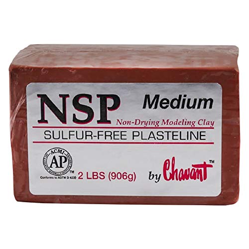 Chavant NSP Medium - 2 Lbs. Professional Oil Based Sulfur Free Scu...
