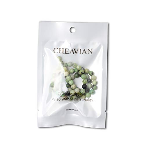 CHEAVIAN 60PCS 6mm Natural Australian Jade Gemstone Round Loose Be...
