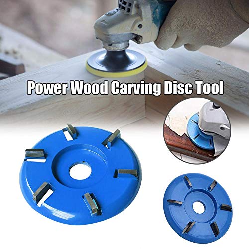 6 Teeth Bore Power Wood Carving Disc Tool Milling Cutter for Diame...