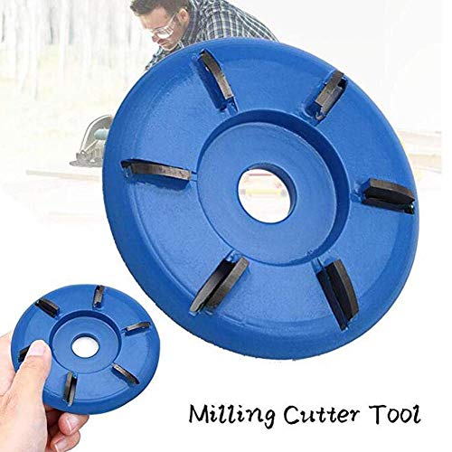 6 Teeth Bore Power Wood Carving Disc Tool Milling Cutter for Diame...