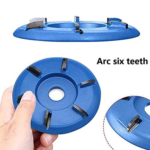 6 Teeth Bore Power Wood Carving Disc Tool Milling Cutter for Diame...