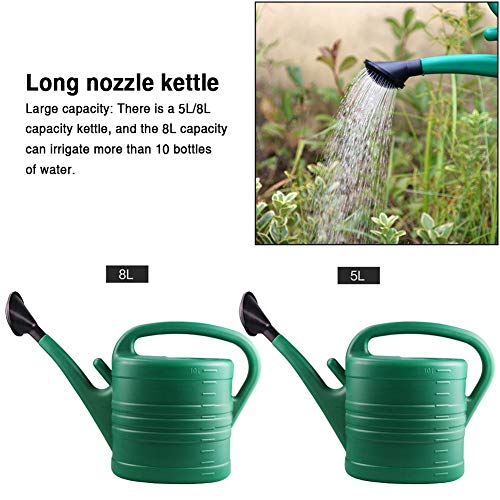 Large Green Watering Can for Outdoor House Plants Long Spout Garde...
