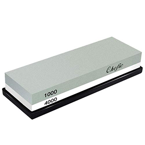 Whetstone Sharpening Stone 1000/4000 Grit - Chefic Premium Knife S...