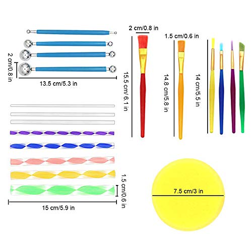 35 Pcs Mandala Dotting Tools Set Dotting Painting Tools Mandala St...