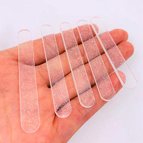 Reusable Acrylic Cakesicle Popsicle Sticks Pack of 50 Clear Glitter