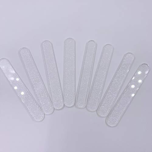 Reusable Acrylic Cakesicle Popsicle Sticks Pack of 50 Clear Glitter