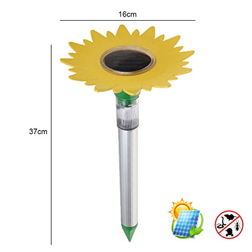 chendongdong Sunflower Solar Energy Ultrasonic Rat Ant Repeller So...