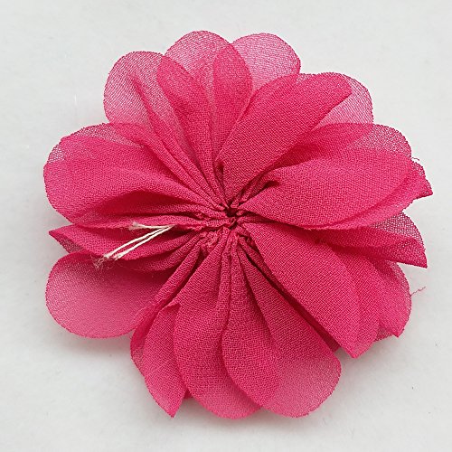 25pcs Fabric Ribbon Flowers Bows Rhinestone Appliques Craft Bulk A...