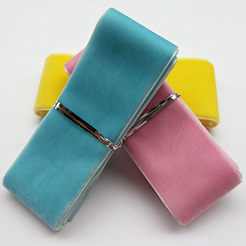 Chenkou Craft 20Yards 1 1/2 Velvet Ribbon Total 20 Colors Assorte...
