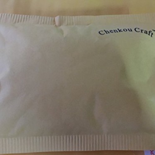 Chenkou Craft 40pcs Organza Ribbon Flowers with Beads Appliques Mix