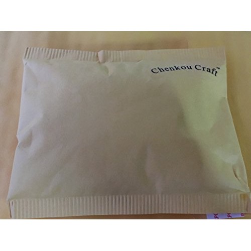 Chenkou Craft 40pcs Organza Ribbon Flowers with Beads Appliques Mix