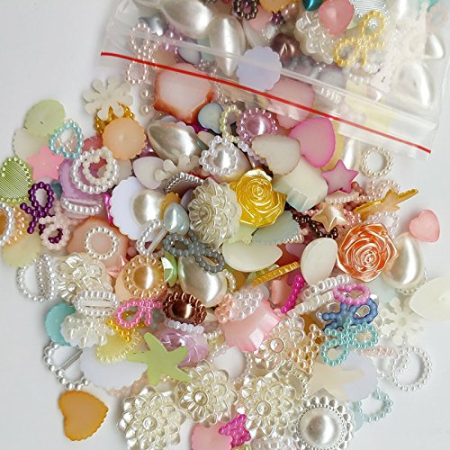 Chenkou Craft Random 100g/lot Around 400pcs 4-20mm Half Round Pe...