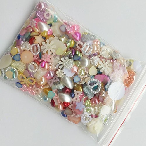 Chenkou Craft Random 100g/lot Around 400pcs 4-20mm Half Round Pe...