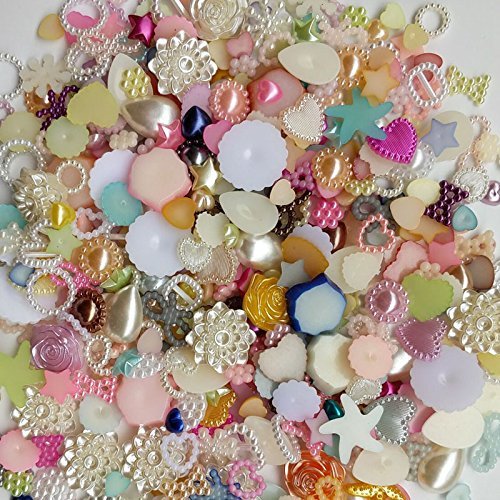 Chenkou Craft Random 100g/lot Around 400pcs 4-20mm Half Round Pe...