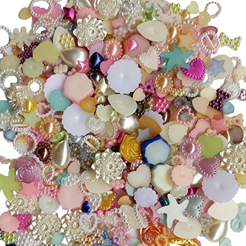 Chenkou Craft Random 100g/lot Around 400pcs 4-20mm Half Round Pe...