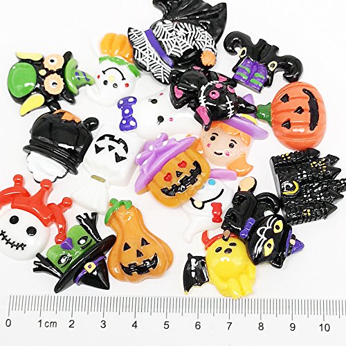 Chenkou Craft Random 20pcs Mix Lots Resin Flatback Flat Back Hallo...