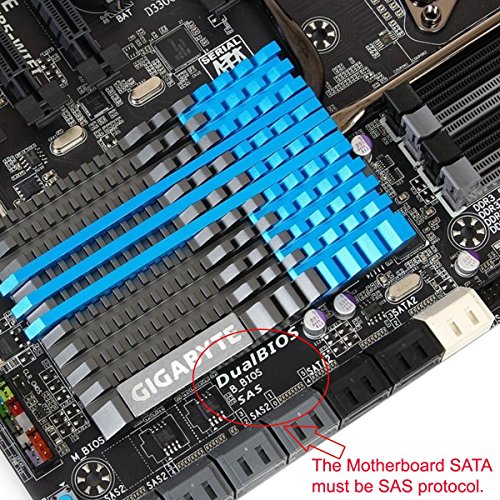 CY 90 Degree Right Angled SFF-8482 SAS 22 Pin to 7 Pin + 15 Pin SA...